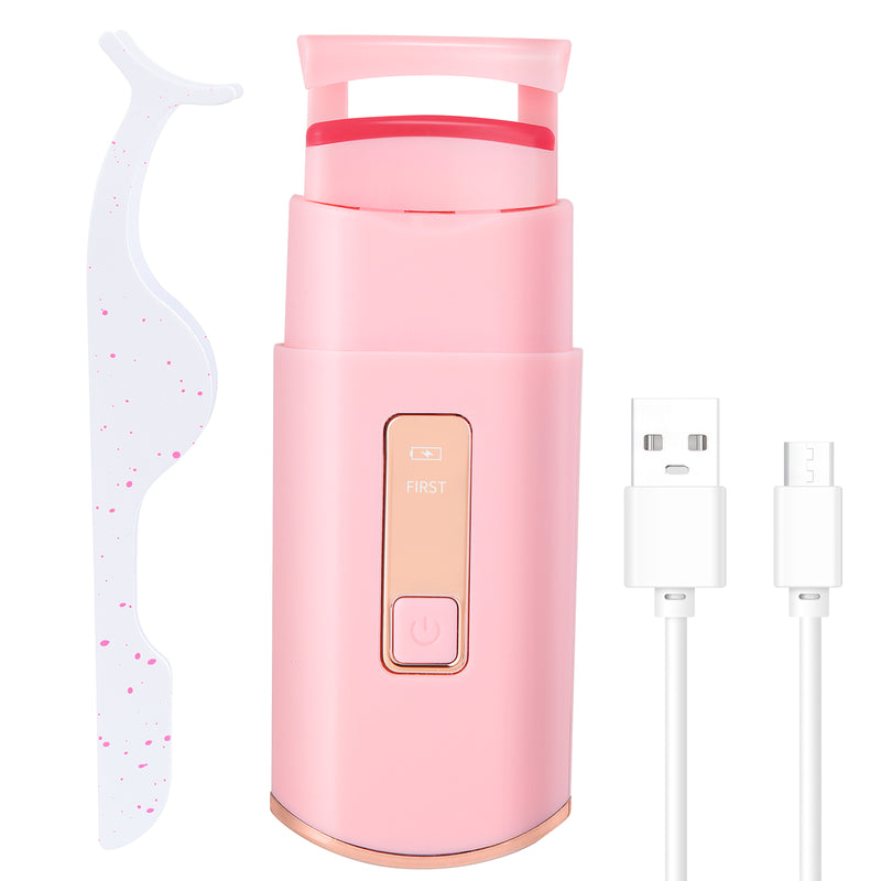 Rizador de pestañas con calefacción recargable