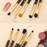 Gótico - Goth 10 Piezas de ojos cepillo del maquillaje de brochas docolor