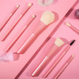 Juego de brochas de maquillaje Sakura-8 piezas con soporte