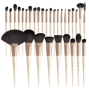Juego de 30 pinceles para rostro y ojos Docolor Luxury Pro Artistry