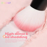 Bonito set de 5 brochas de maquillaje para el rostro con diseño de mascotas.