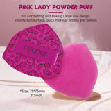 Set de 12 brochas de maquillaje Pink Leopard con 1 borla para polvos