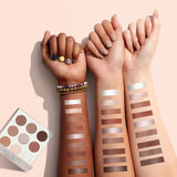 Paleta de sombras de ojos de 72 colores con piedras preciosas (8 paletas)