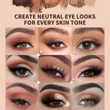 Paleta de sombras de ojos de 72 colores con piedras preciosas (8 paletas)