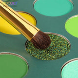 Paleta de maquillaje verde colorido