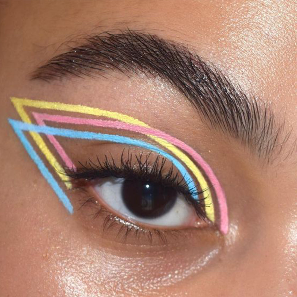 colección de 5 delineadores de ojos coloridos a prueba de agua